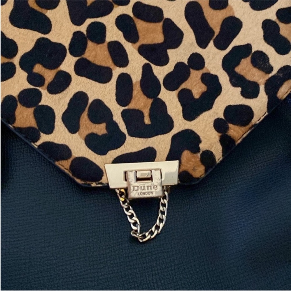 Dune London Backpack Black Leopard Accent - Picture 11 of 14